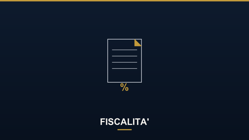 Icona di un documento con simbolo percentuale, a rappresentare la fiscalità — Successione e imposta di successione sugli strumenti finanziari
